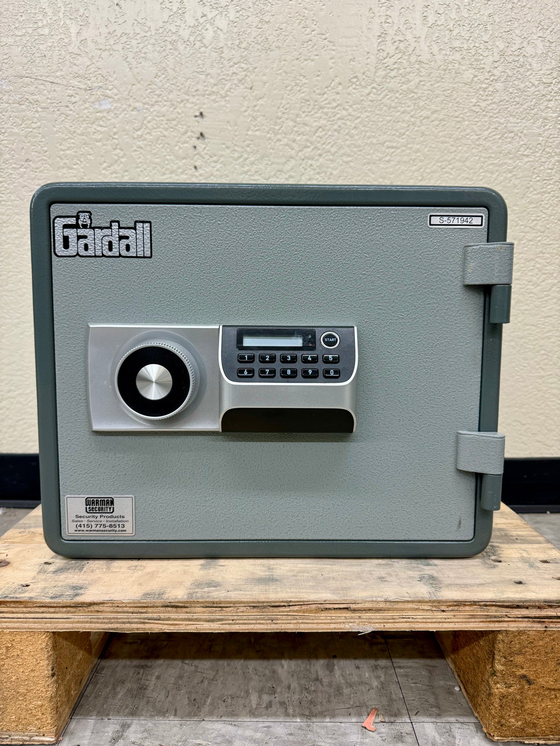 Gardall MS912-G-E w One Hour Horizontal Microwave Style Fire Safe - California Safe & Lock